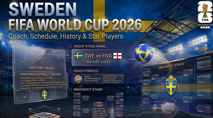 Sweden FIFA World Cup 2026_ Coach, Schedule, History & Star Players